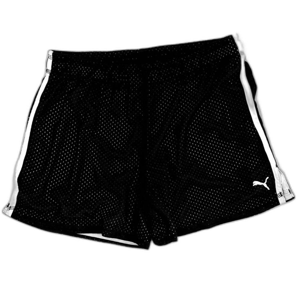 Puma Women's Black Active Mesh Training Shorts Women's Size Medium
